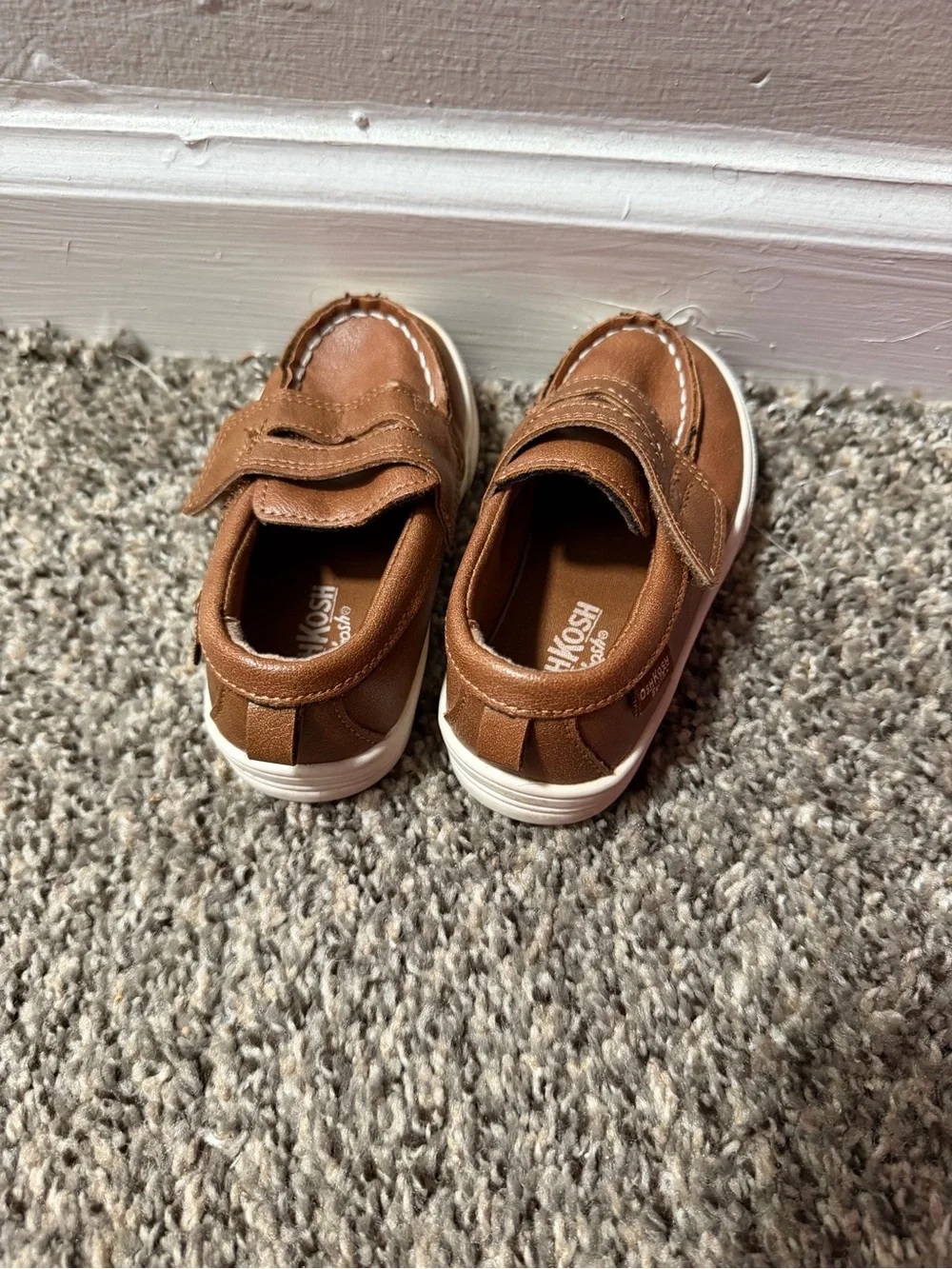 OshKosh B'gosh Toddler Brown Slip-On Dress Shoes